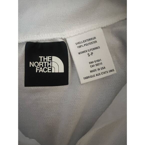 THE NORTH FACE WOMENS 3/4 ZIP COLLARED LONG SLEEVE PULL OVER WHITE SIZE S - Picture 11 of 12